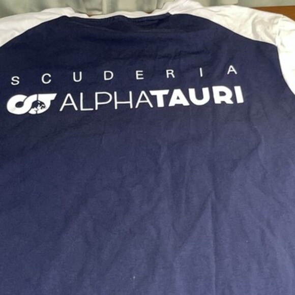 scuderia alphatauri shirt Navy White Men’s Tee Size XXL - Picture 10 of 11